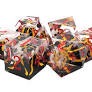 Old School Dice: Sharp Edged 7-Piece Dice Set - Lava Flow Yellow
